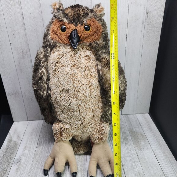 Melissa and Doug Barn Owl Plush Realistic Stuffed Animal Toy 16'' Super Soft - Picture 9 of 10